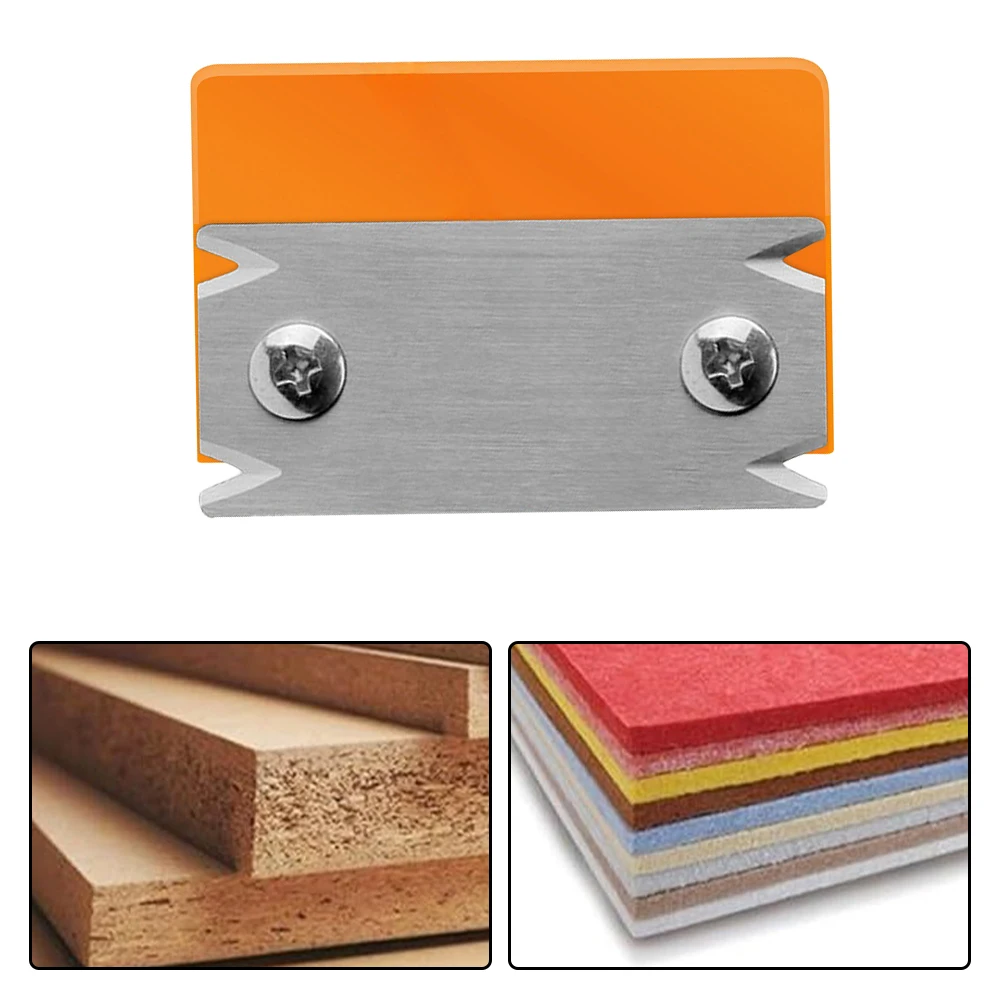 DIY Woodworking Projects Color Orange as Picture Chamfering Plane Burr Scraper Accurate Trimming Compact Design