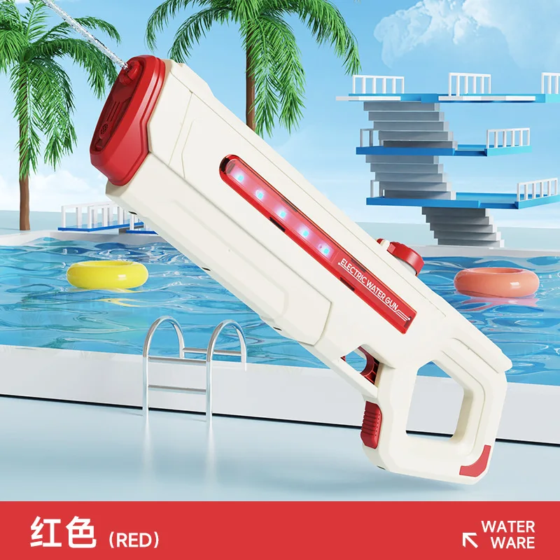 AK UNCLE 전기 물총 장난감 다채로운 빛 해변 장난감 물총 고압 물총 장난감 야외 물 장난감