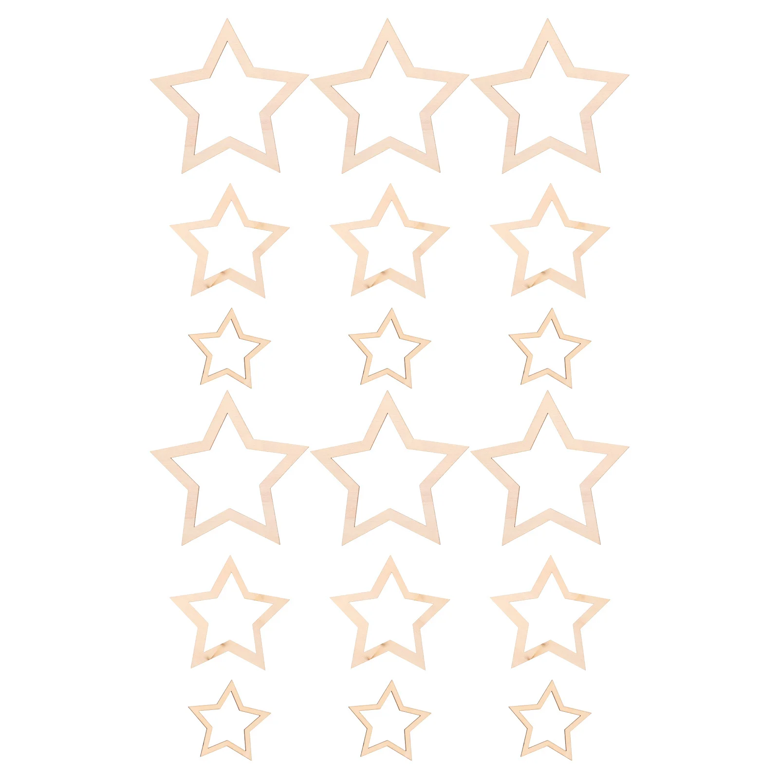 

18Pcs Wooden Star Hoop Dreamcatcher Frame for DIY Craft Supplies Floral Wreath Wall Hangings Craft Dreamcatcher