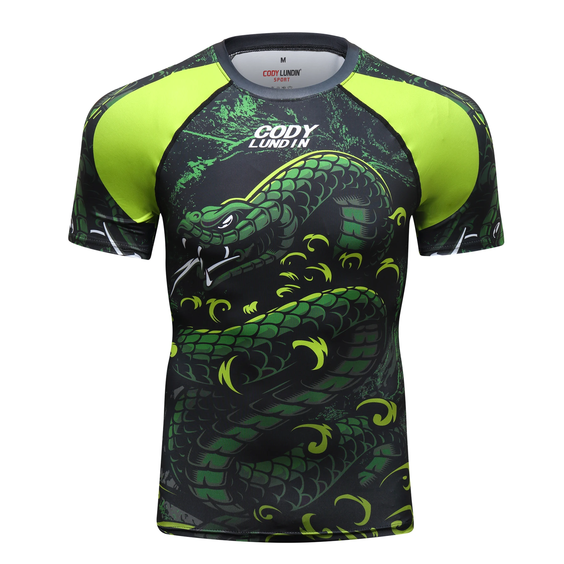 Snake Sublimated Print Rashguards Fight Training BJJ MMA Premium Jiu Jitsu Fighting Grappling Compression Shirt Rash Guard