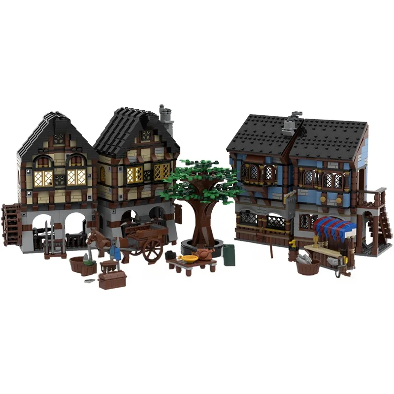 2113pcs MOC Remake Castleed Model Building blocks Architecture Assemble DIY Christmas gifts Education Brick Kids toy Birthday