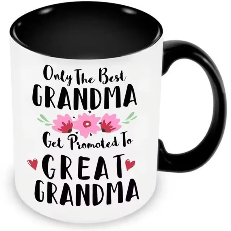 Grandma Mugs Grandmother Nana Coffee Cups Grandparents Gifts Water Drinkware Cocoa Coffeeware Home Decal Mom Papa Tea Mugs