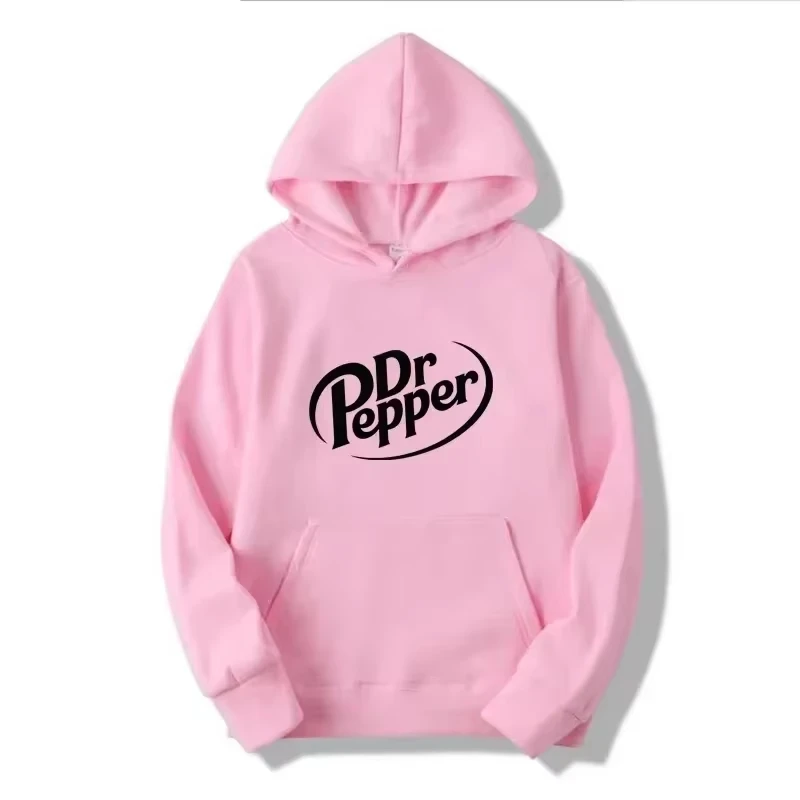 Herbstliche warme Dr Pepper Kapuzenpullover mit Buchstabenprint, Streetwear Herrenmode, Fleece-Sweatshirts, lässige Unisex-Pullover, modische Oberteile – Detail 10