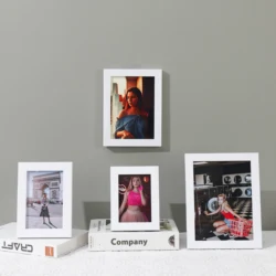 1pc white Wood Photo Frame Picture Frame Modern Minimalist Family Photo Frame Photo Wall Picture Frame