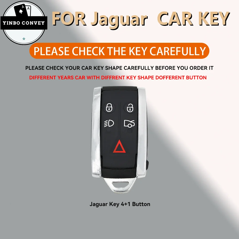 YINBO- 1PCS Silicone Key Protective Case Remote Car Key Logo For Jaguar XF XFR XK XKR 2009 2010 2011 2012 2013