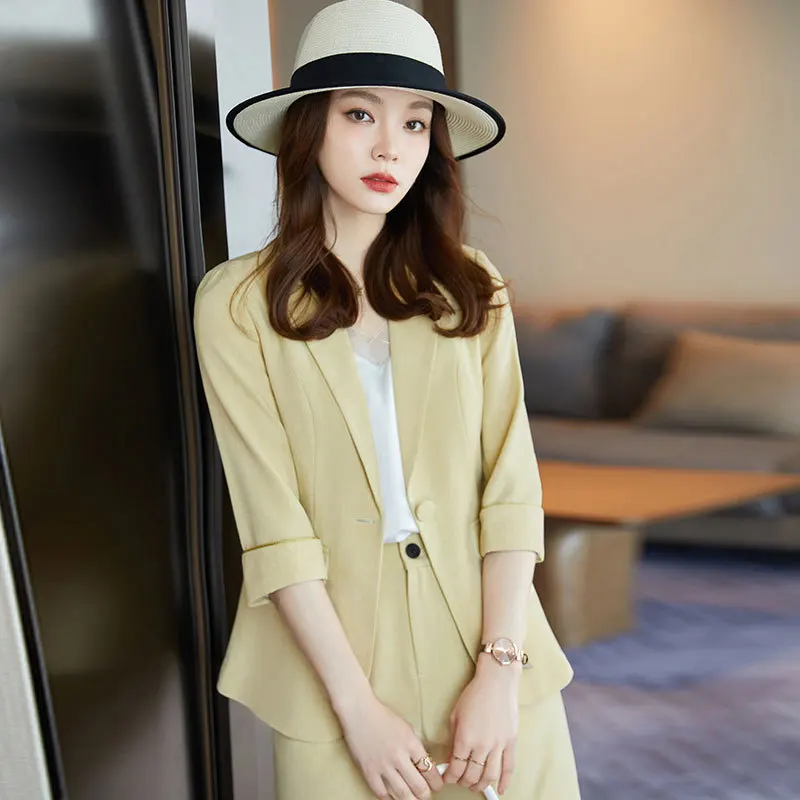 Small Suit Jacket Women's Design Sense Niche Spring and Autumn Small Fried Street Fashion High-End Western Style Suit Shorts Sui