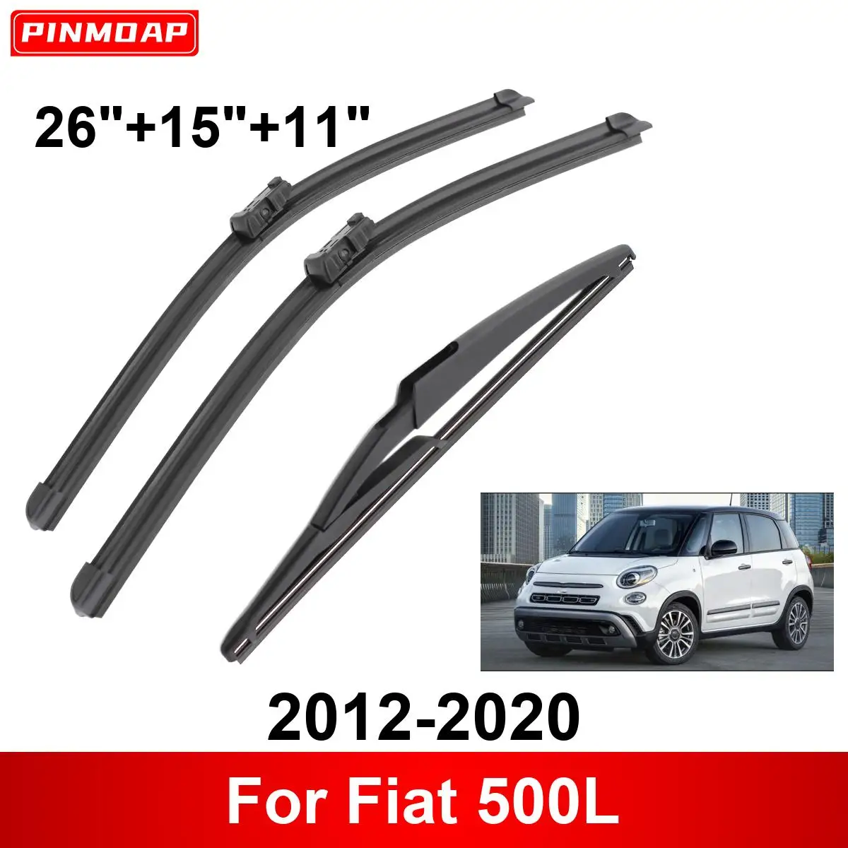 

1/2/3/4/6 шт. автомобильный дворник для Fiat 500L 2012-2020 передние и задние щетки стеклоочистителя, щетки, автоаксессуары 2013 2014 2015 2016 2017 2018