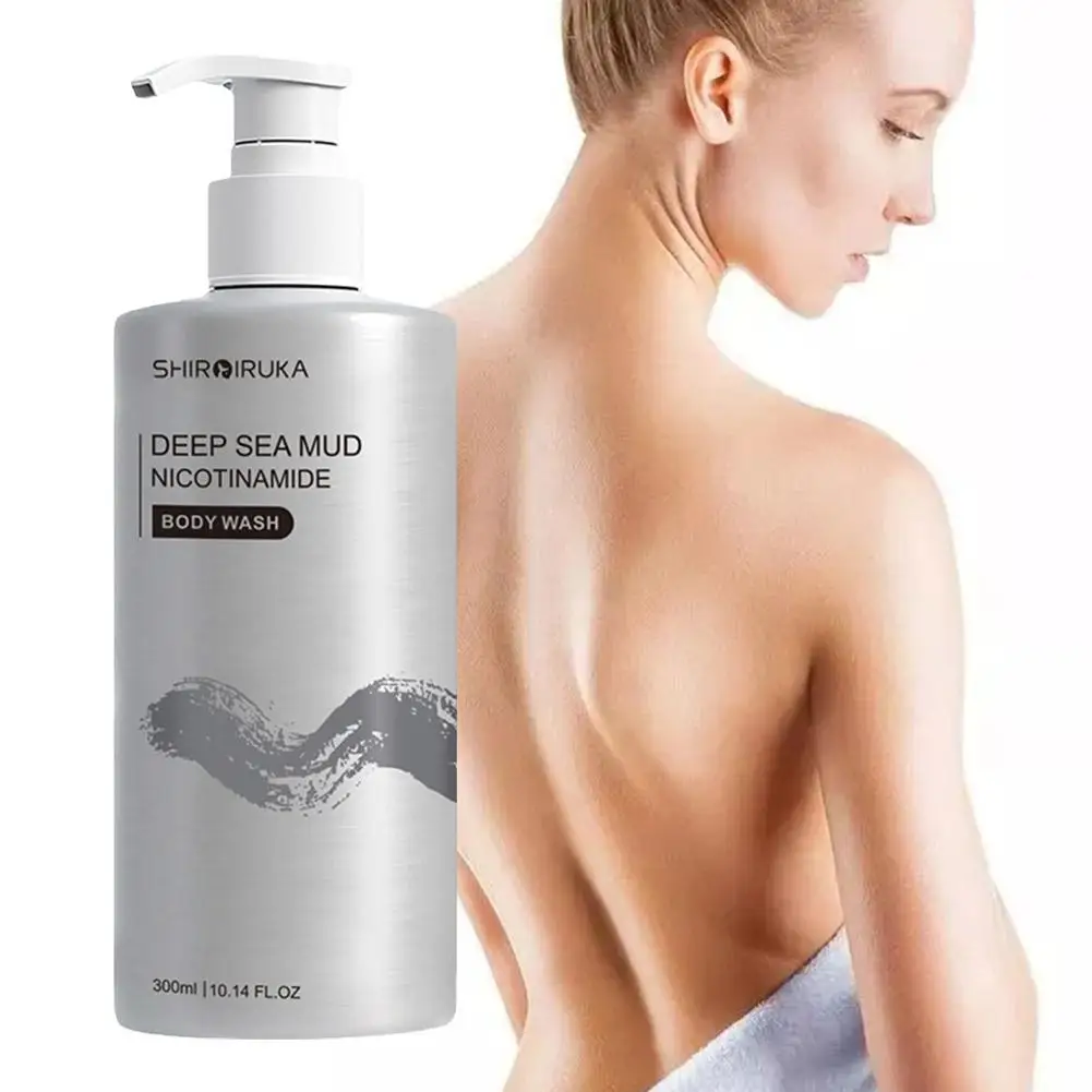 เจลอาบน้ํา Nicotinamide Deep Sea Mud สดชื่นทําความสะอาดโลชั่น Bath Moisture Wash 300ml กลิ่นหอมยาวนาน Body D8Q6