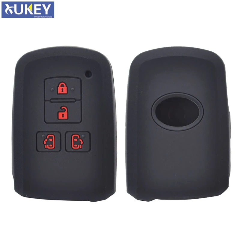 For Toyota Sienta Alphard Voxy Noah Esquire Harrier Silicone Remote Key Case Fob Shell Cover Skin 4 Button 2015 - 2018 2019