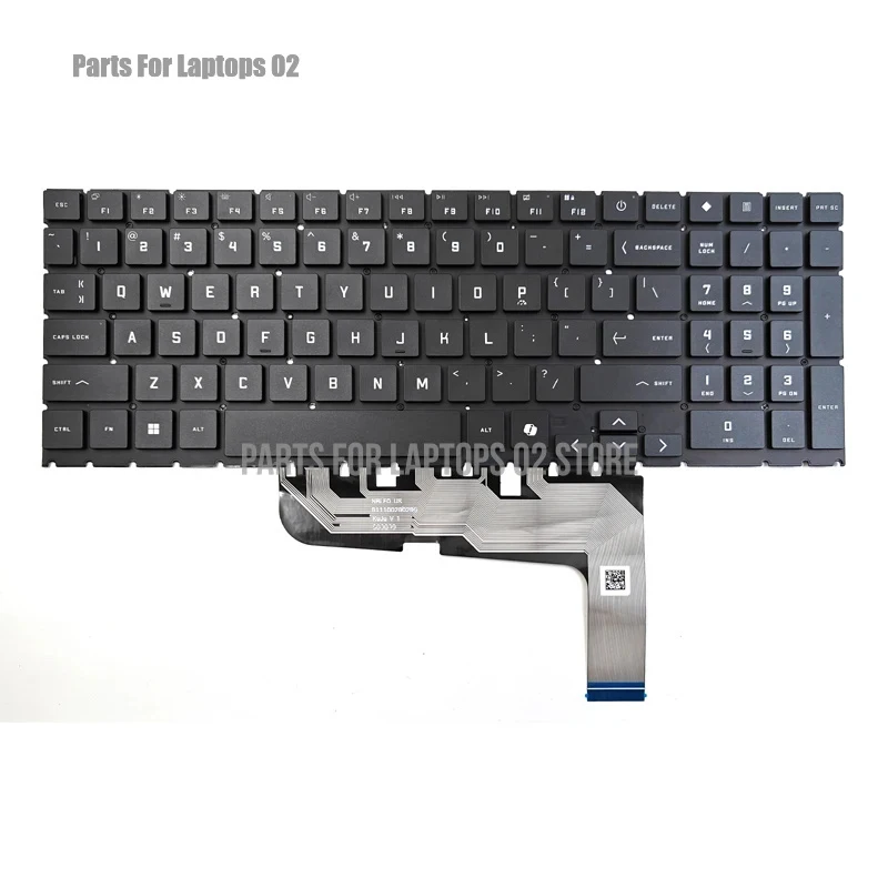 P Laptop Keyboard US Black With RGB Backlit New For HP Omen 16-AP 16-AP0008CA 16-AP0097NR 16-AM 16-AM0013DX 16-AM0023DX TPN-Q304