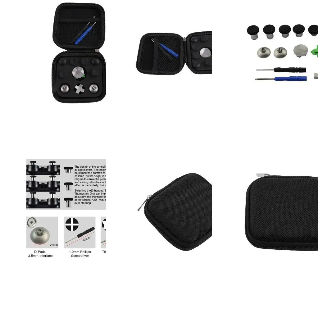 652F Professional 11PCS/SET SWAP THUMB ANALOG 스틱 세트 수리 교체 부품 키트 무선 컨트롤러 용 쉬운 설치