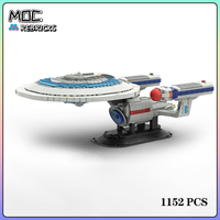 Space Military Affairs War MOC NCC-1701-C USS Enterprise Building Block DIY Assemble Show Model Sets Children Toys Gifts