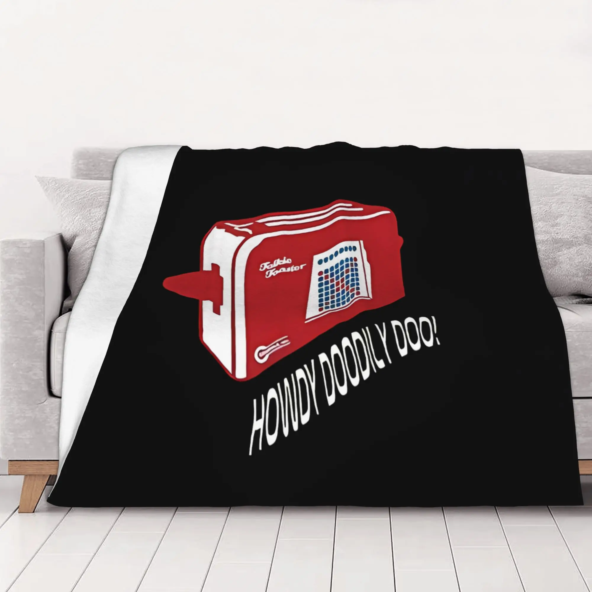 1PC Talkie Toaster Red Dwarf home room decorations Winter Blankets for Adults Bedding Home Interior Sofa Knee