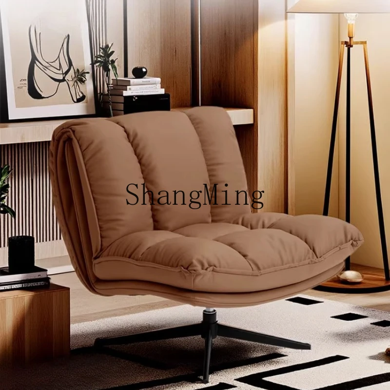 

ZYY light luxury waist support single chair wide curved sitting surface thickened eversion resting bag single chair
