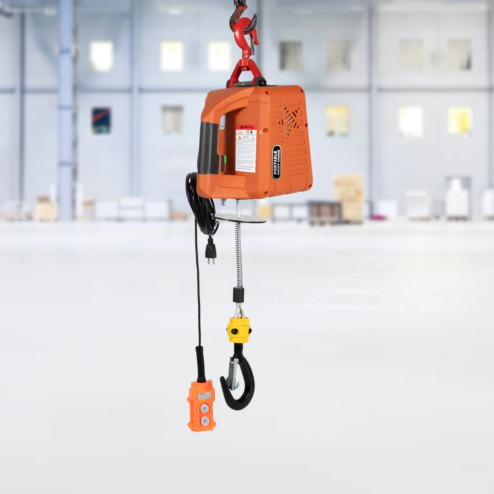 3 in 1 Electric Hoist Winch 1100LBS w/Wireless Remote Control 110V Lift 16ft/min