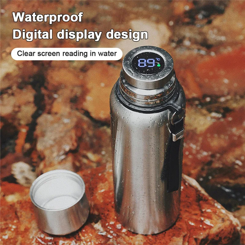 

A29Z-Large Capacity Stainless Steel Bottle LED Temperature Display Smart Water Bottle For Outdoor Vacuum