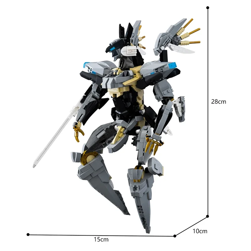 MOC Hot Game Action Figure Jehuty God Of War Mecha Bouwsteen Kit Zone van De Enders Robot Model DIY Kinderen Speelgoed Verjaardagscadeau