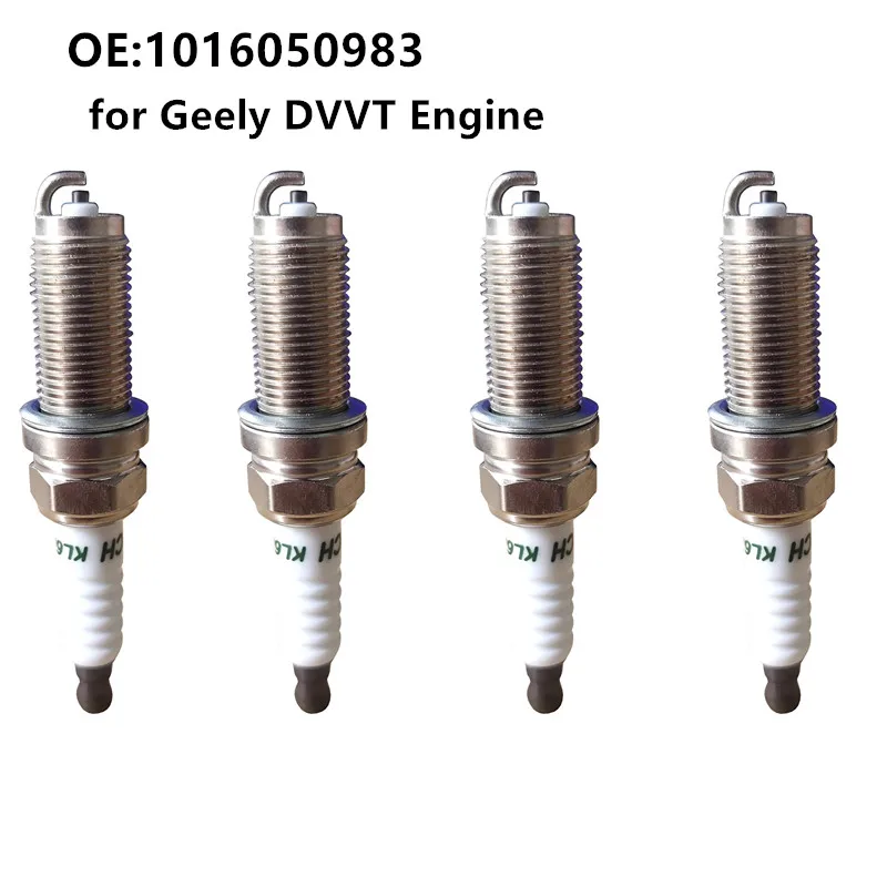 

4PCS Spark Plug for Geely Emgrand EC7 GS GL GC7 GX7 Vision DVVT Engine Ignition Plug 1016050983