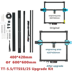 400x420/600X600mm Engraving Area Expansion Kit For TT-5.5S TTS-10 TTS-55 Laser Engraving Machine Upgrade CNC Wood Engraver