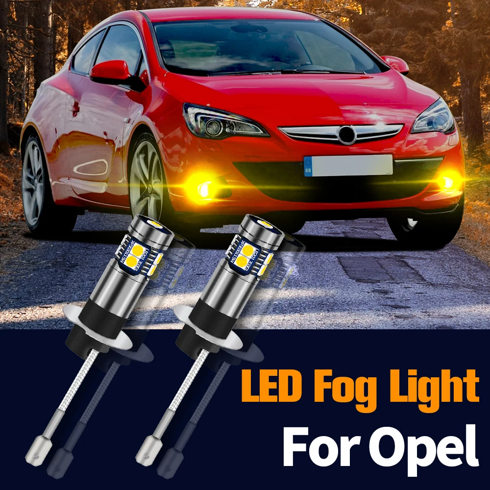 

2pcs LED Fog Light Lamp Blub Canbus Error Free H3 For Opel Agila A Astra F G H Corsa B C Frontera Meriva Vectra Zafira