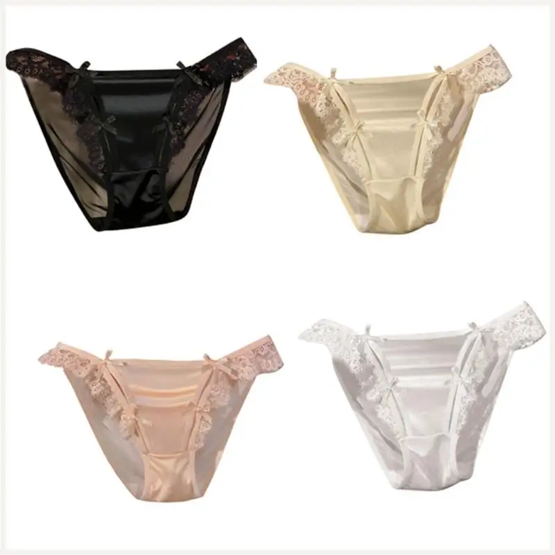 Quần lót ren cho nữ Quần lót lụa eo thấp Quần lót