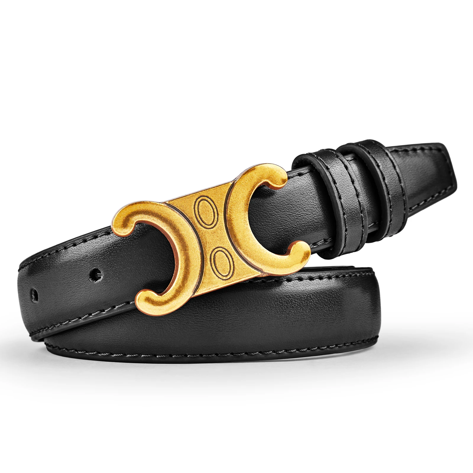 Summer women's belts Double C design fashion belts Match with dresses and jeans Fashionable and versatile