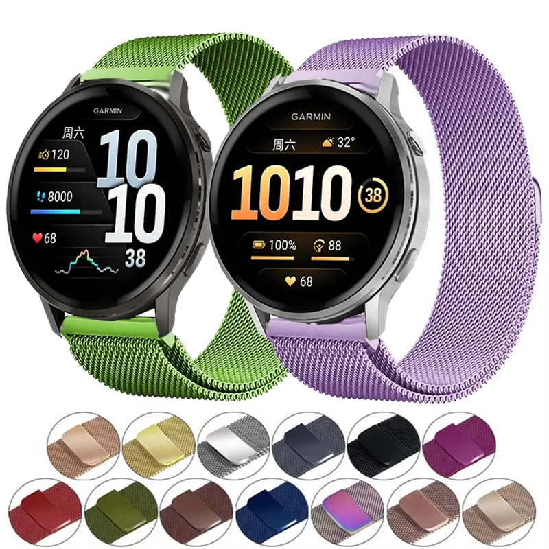yZ[z20mm 22mm ^Xgbv Garmin Venu 2 3 4 45mmp ~l[[[v Garmin Forerunner 55 158 970 965 255 265 245/Vivoactive 5 6p