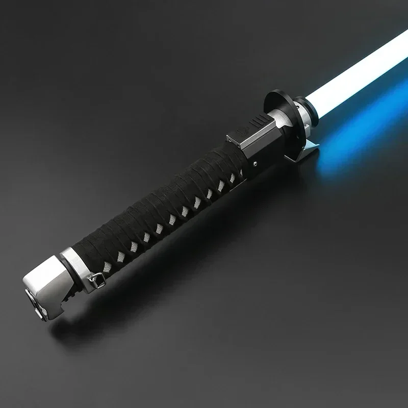 TXQSABER Ronin Replica RGB Pixel heavy dueling laser sword Smooth Swing Metal Handle lightsaber Cosplay FOC jedi sword 12 Colors