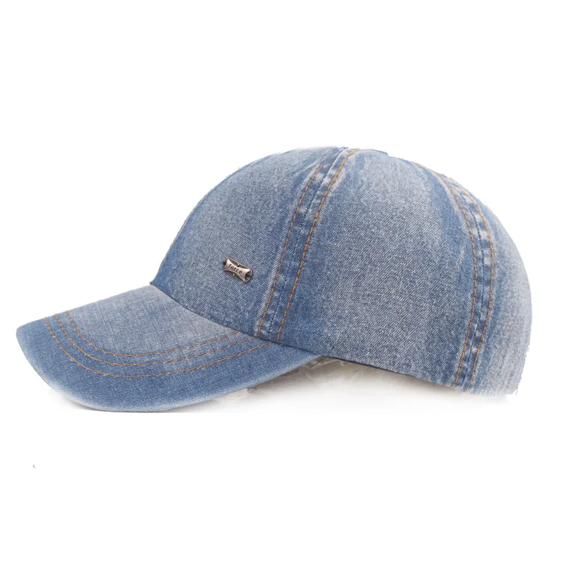 Vintage Washed Cotton Baseball Cap Men Women Denim Dad Hat Adjustable Trucker Style Low Profile Casual Travel Cap