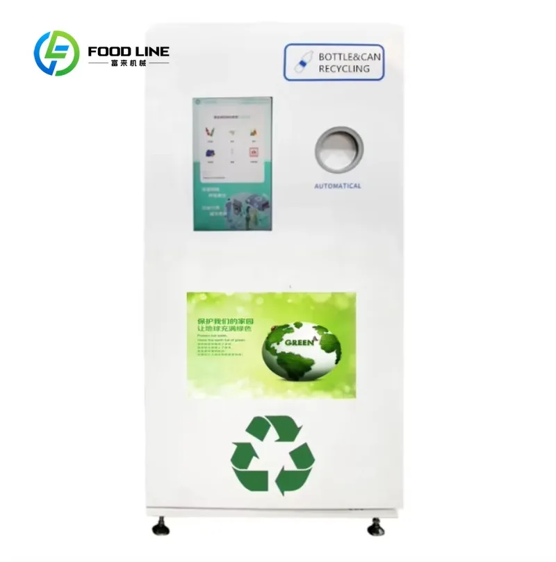 

Customized RVM Reverse Vending Machine for Cans and Plastic Bottles Heavy-Duty for Mall Supermarket Community Recycling Use