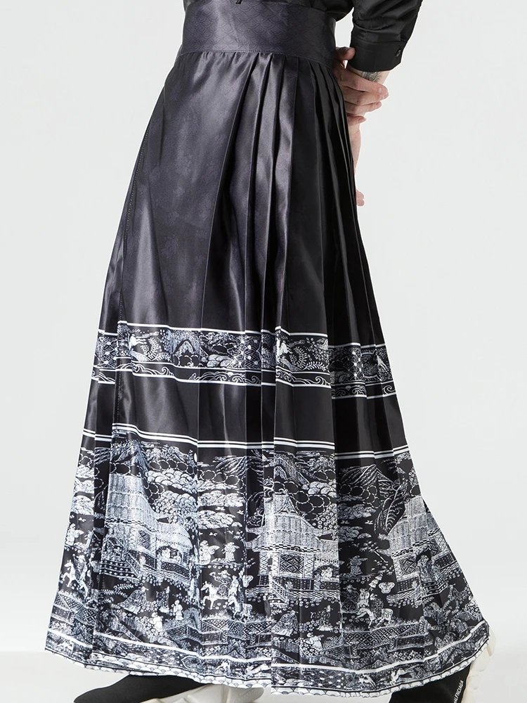 

Новая версия женского традиционного китайского платья Ханьфу FengHanSu Song Dynas Sle из ледяного шелка с хвостом, весна-осень