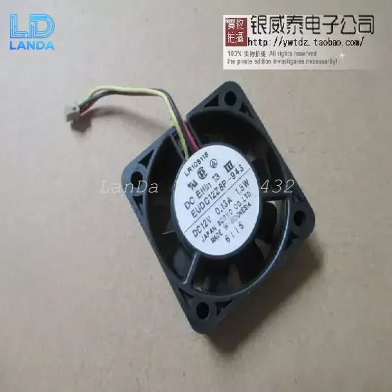 for JAPAN SERVO EUDC12Z8P-943 DC12V 0.13A 1.5W LR108118 4CM Cooling Fan