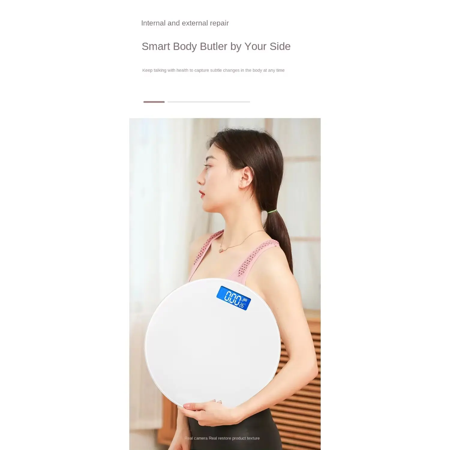 Household Adult Electronic Body Weight Scale Weighing Scale Round Health Scale Factory Cross-border E-commerce Bathroom Scale