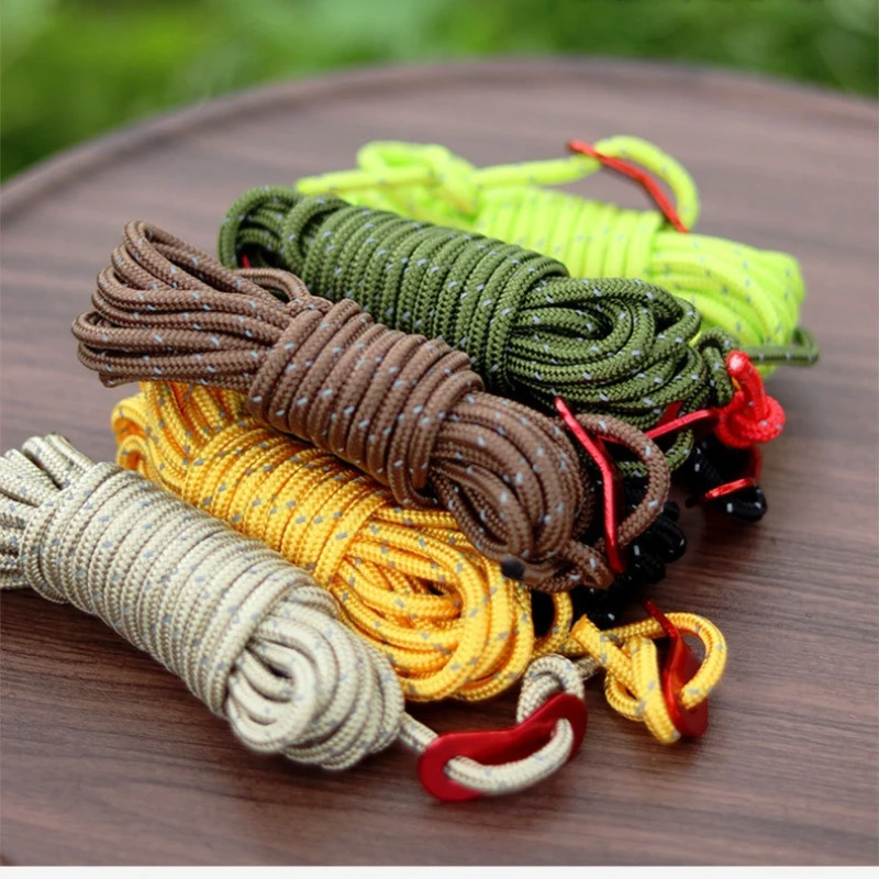 เชือกกันลมสะท้อนแสงสำหรับกันสา - Outdoor Camping Guy บทวิจารณ์และราคา