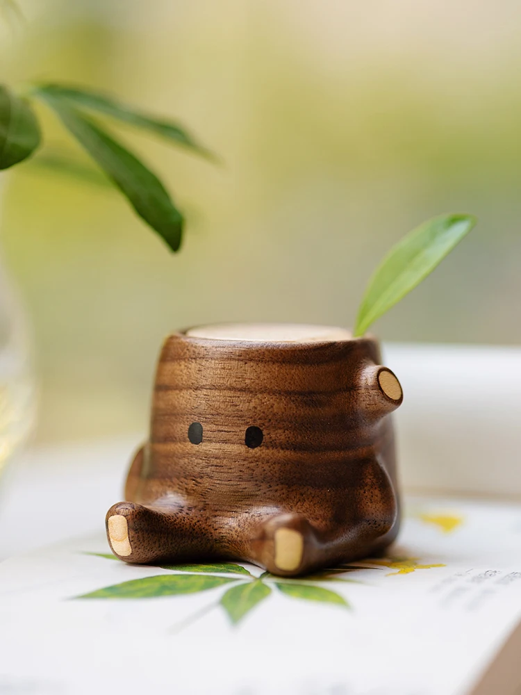 Home Fragrance Workshop - เครื่องหอมติดรถยนต์รูปตอไม้ขนาดเล็ก งานแฮนด์เมดจากไม้ ของขวัญสำหรับตกแต่งบ้านและโต๊ะทำงาน กลิ่นหอมอโรมาเธอราพี ของตกแต่งบ้านสุดสร้างสรรค์