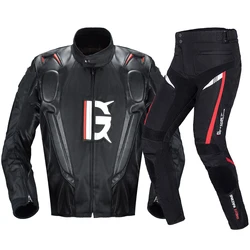 Giacca da moto Abbigliamento da corsa per moto a prova di freddo Giacca da motocross Accessori moto Uomo Chaqueta Moto Nero