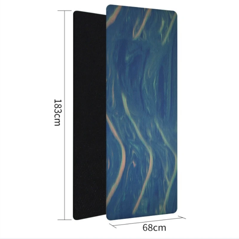 

Satin-Finish PU + Natural Rubber Yoga Mat Eco-Friendly / Low Odor / Slip-Resistant in Dry/Wet Conditions / Quick-Drying