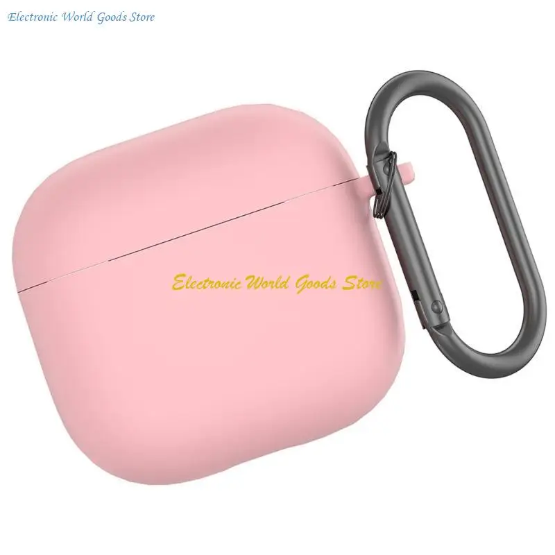 Cubierta protectora silicona líquida A3PD Cubierta a prueba golpes color sólido para auriculares AirPods4