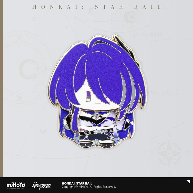 Sunsyea Honkai Star Rail officiële merchandise miHoYo originele Q-versie metalen badge Aventurine Acheron Dr. Verhouding Mydei Kafka