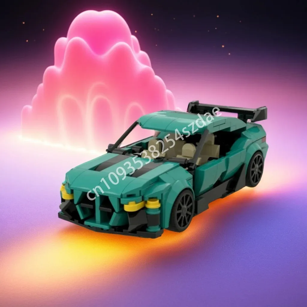 

327 шт. MOC BMWer M3 G80 Performance Package City Champions Super Car Building Blocks Идея модели Образование Рождественская игрушка Подарок
