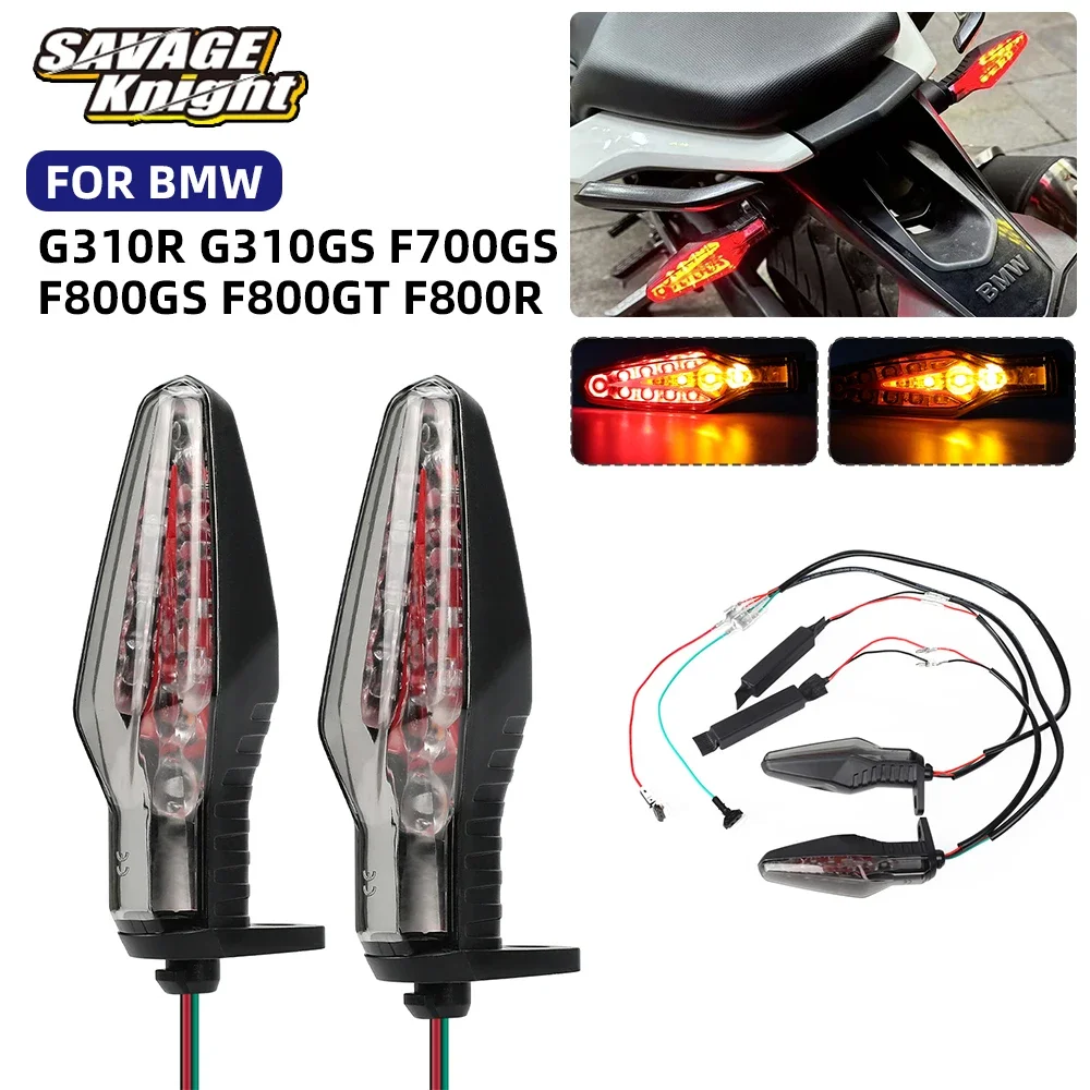 Motorcycle LED Turn Signal Light For BMW F800GS F700GS F800R G310GS G310R 2012-2020 Rear Driving Brake Indicator Flasher Blinker