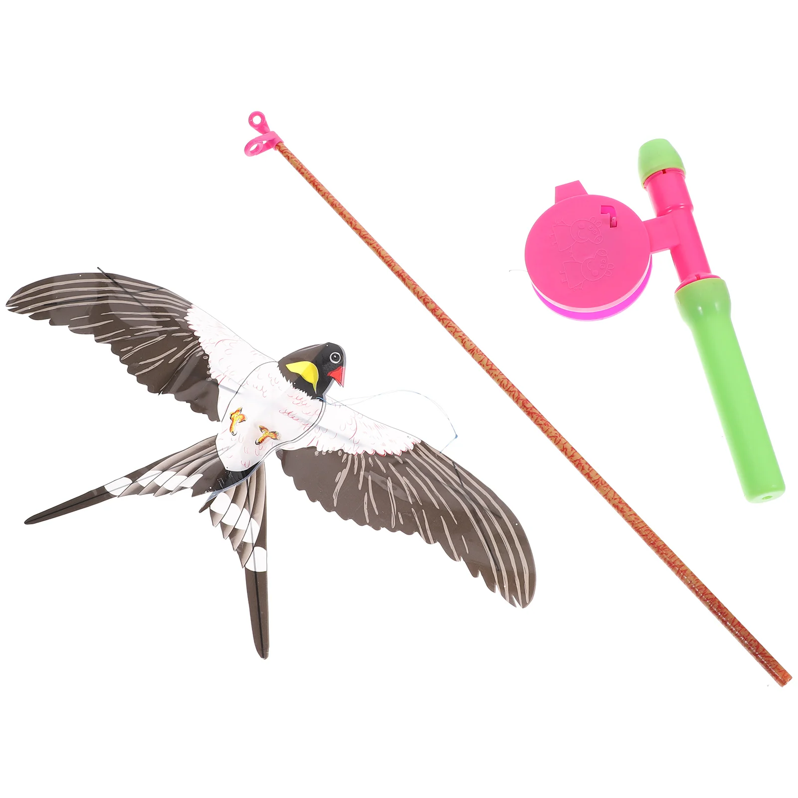 

Fishing Toy Kite Bird Kids Funny Swallow Animal with Pole Outdoor Child