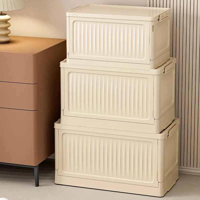 

1 PC Folding Storage Box Multifunction Foldable Organizer Container Plastic Sundries Storages Supplies Organizer Box with Lid