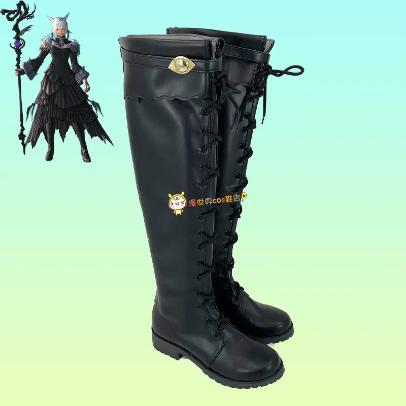 

Final Fantasy XIV Yshtola Rhul Cosplay Shoes Boots Halloween Anime Cosplay Shoes