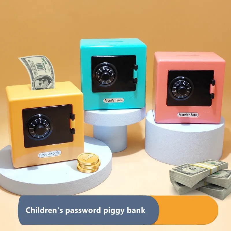 

1PC Mini Money Boxes Combination Lock Money Coin Saving Banknote Cash Piggy Deposit Safe Box Storage Case Gift Bank Code