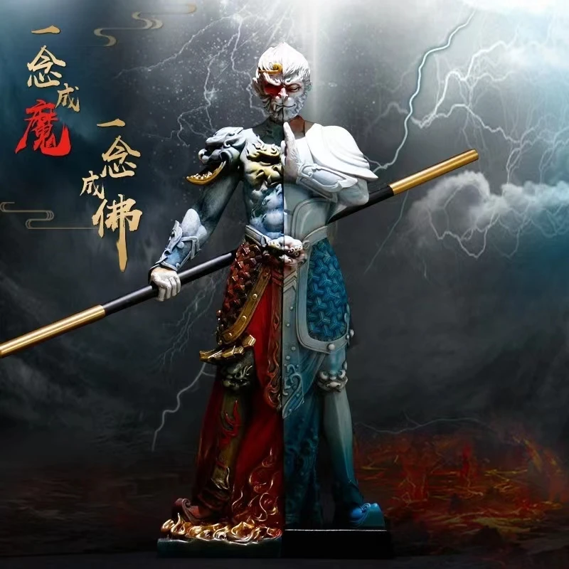 

Monkey King Sun Wukong Aculptures Figurines Home Decoration Trendy Desktop Decor Accessories Luxury Art Statue Miniature Items