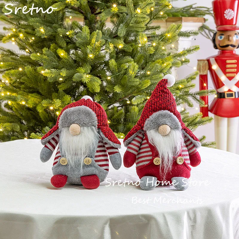 

SRETNO Christmas Decorations 2025 Faceless Dolls Santa Claus Resin Ornaments Christmas Tree Pendants Home Decorations Supplies