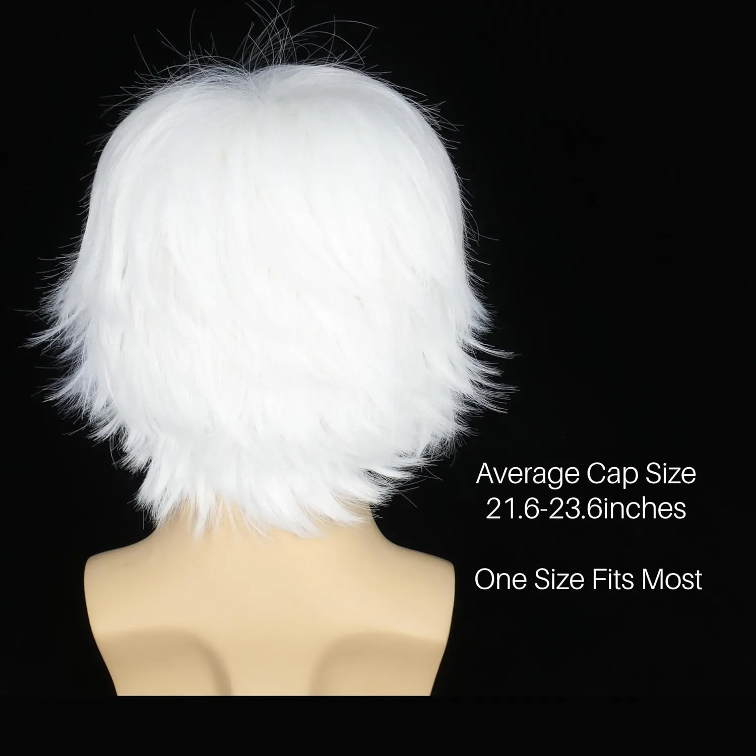 วิกผมคอสเพลย์อนิเมะ ผมยาว ผมสั้น ผมสังเคราะห์ สำหรับฮาโลวีน วิกผมสั้นตรงสีขาว สำหรับคอสเพลย์ฮาโลวีน ผู้ชาย ผู้หญิง