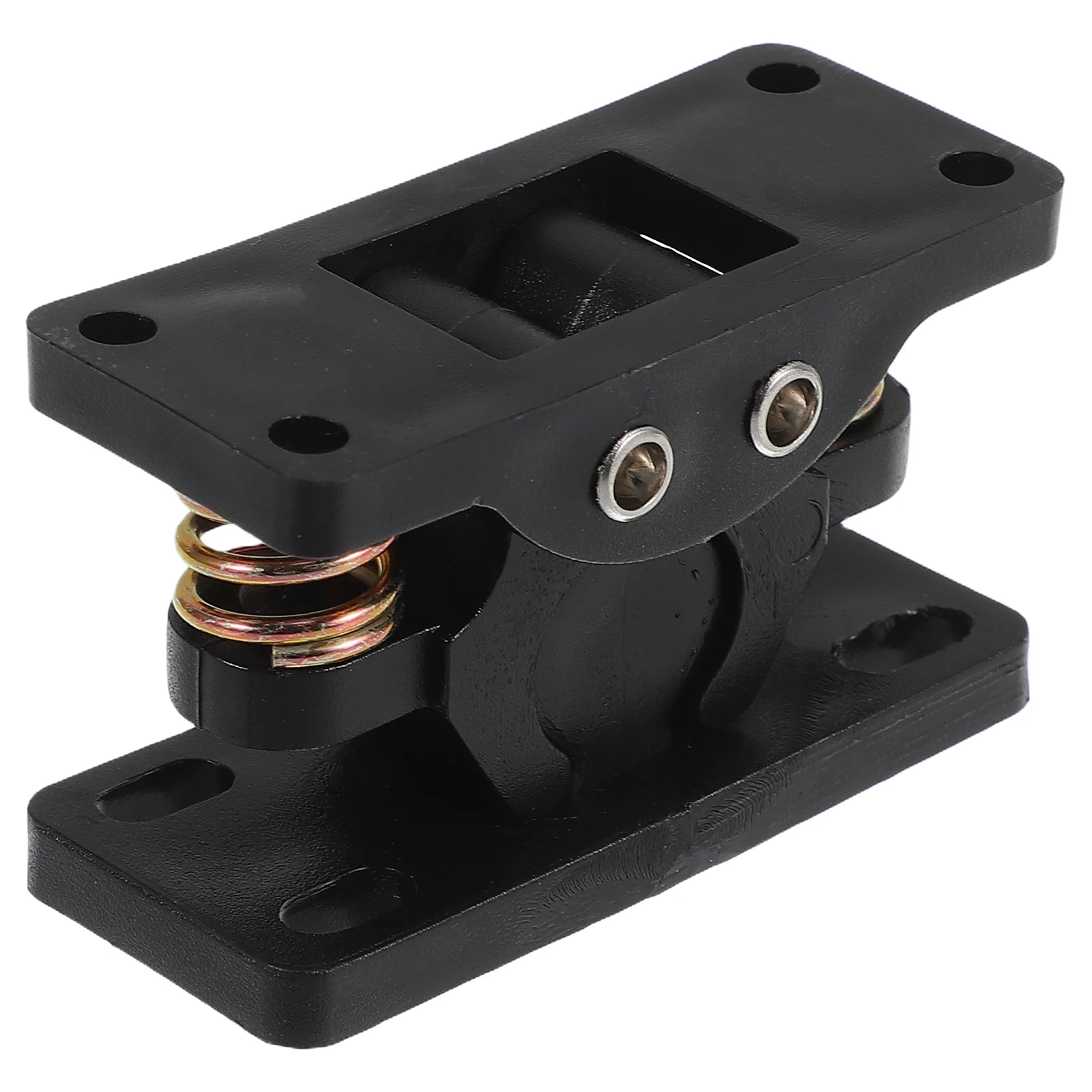 أسطوانة مزدوجة الصيد الربيع تحميل الثقيلة مزلاج الباب سبائك الزنك الأسود لخزانة درج صندوق مقطورة معدات التخييم التخزين البحرية