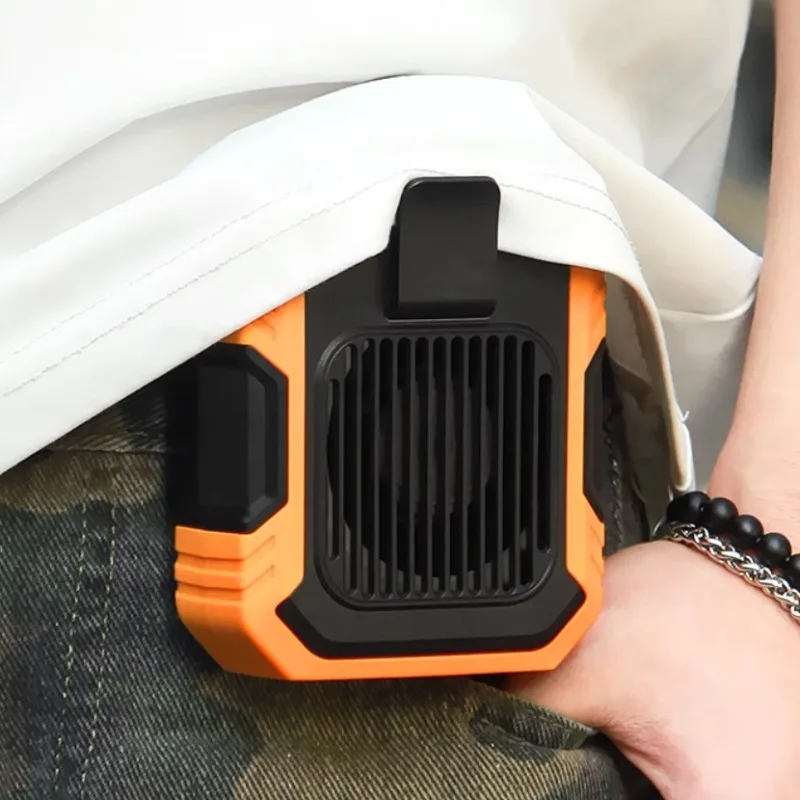 

Портативный подвесной вентилятор с USB-аккумулятором — зажим на талии без помощи рук, 3-скоростная регулировка, идеально подходит для улицы/офиса/путешествий